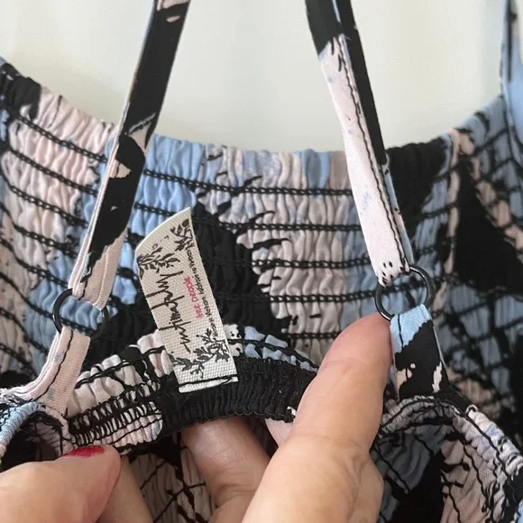 🦋 Free People Black and Blue Floral Maxi Dress 💐 - Picture 4 of 6